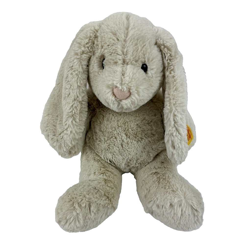 Steiff Hoppie Bunny Rabbit Plush 8” Stuffed Animal Easter Soft Fuzzy 080470
